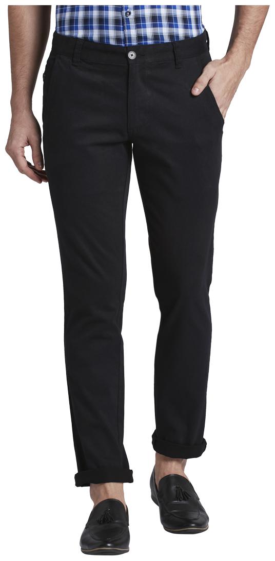 

Parx Men Grey Solid Tapered fit Regular trousers