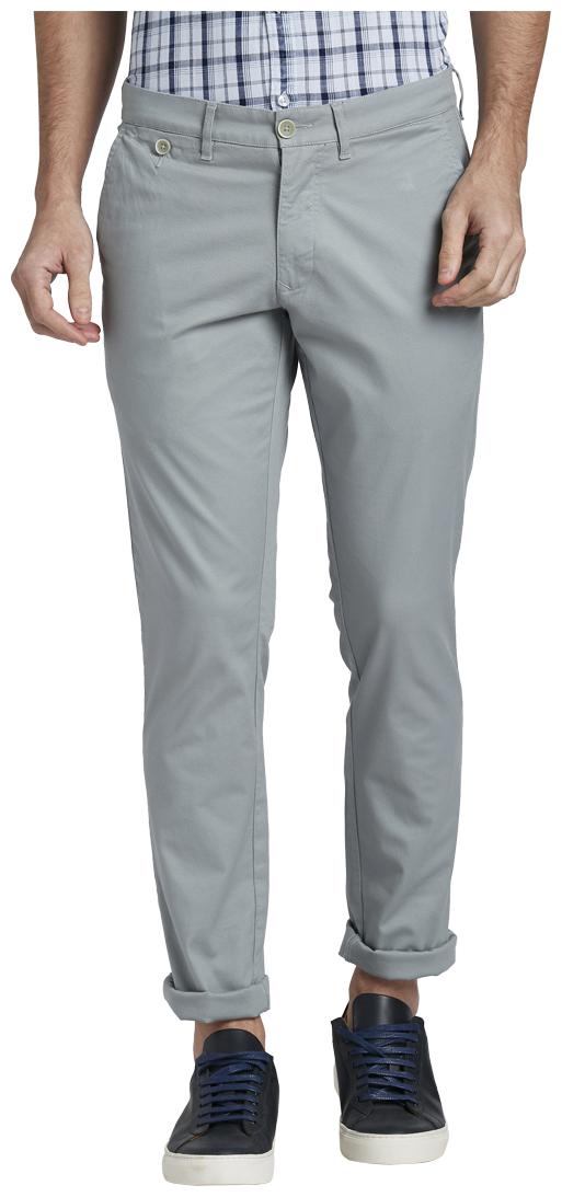 

Parx Men Grey Textured Tapered fit Regular trousers