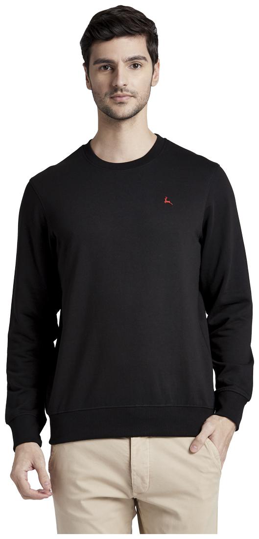 

Parx Men Black Round neck Sweatshirt