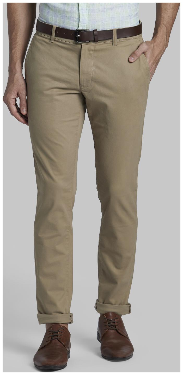 

Parx Men Grey Solid Tapered fit Wrinkle free Regular trousers
