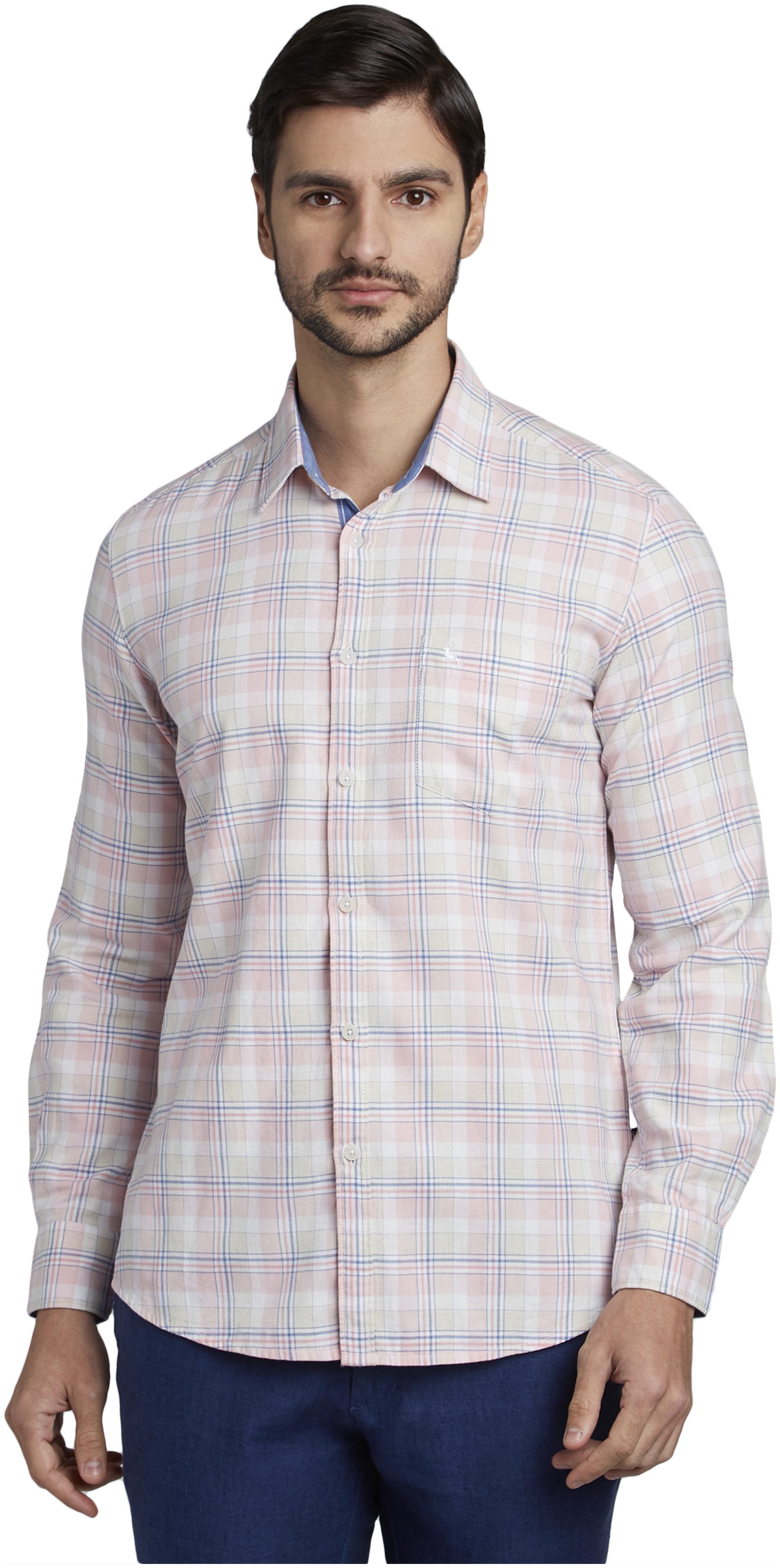 

Parx Men Multi Checked Slim Fit Casual Shirt