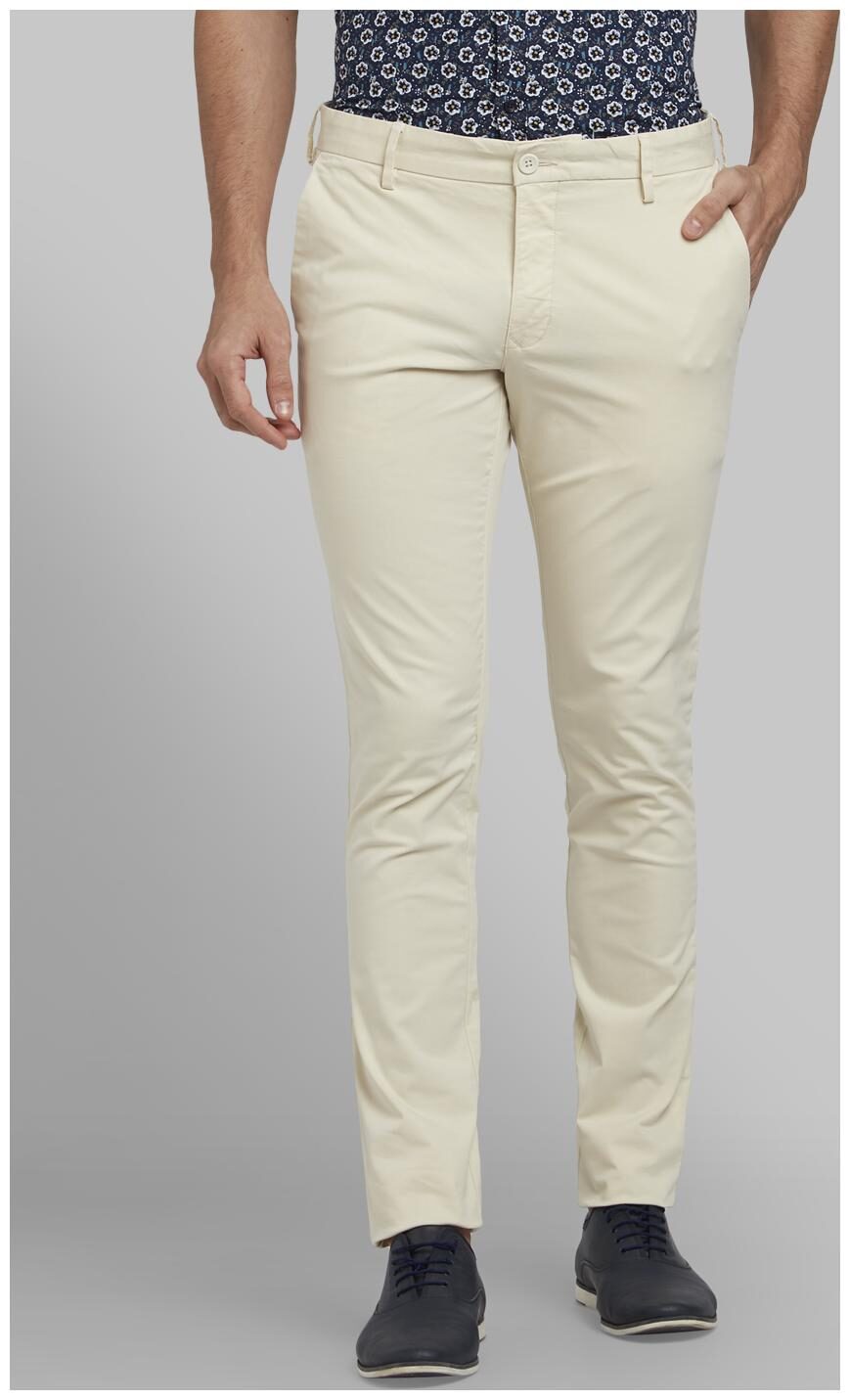 

Parx Men Brown Solid Slim fit Wrinkle free Regular trousers