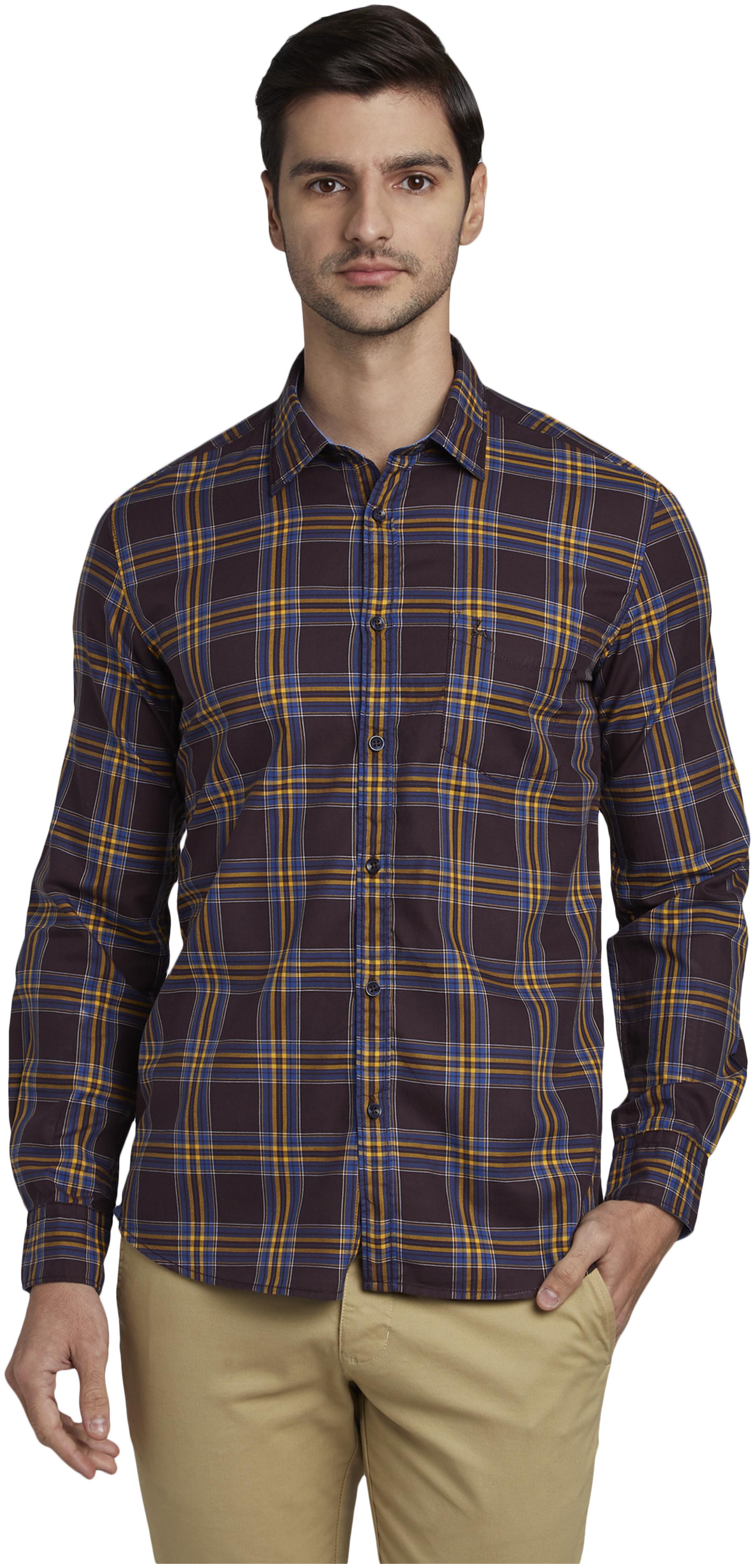 

Parx Men Multi Checked Slim Fit Casual Shirt