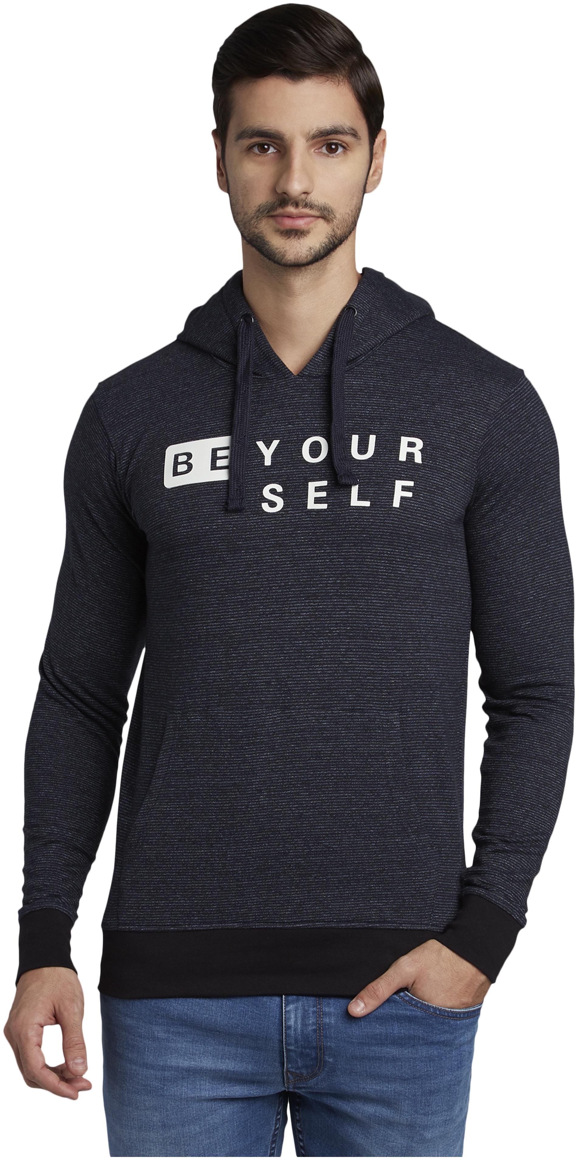 

Parx Men Cotton Printed Sweatshirt Black