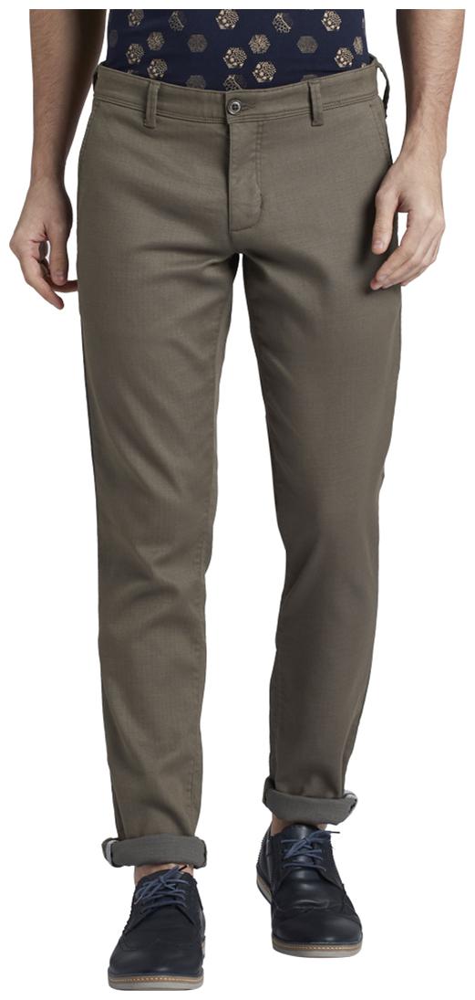 

Parx Men Grey Solid Tapered fit Regular trousers