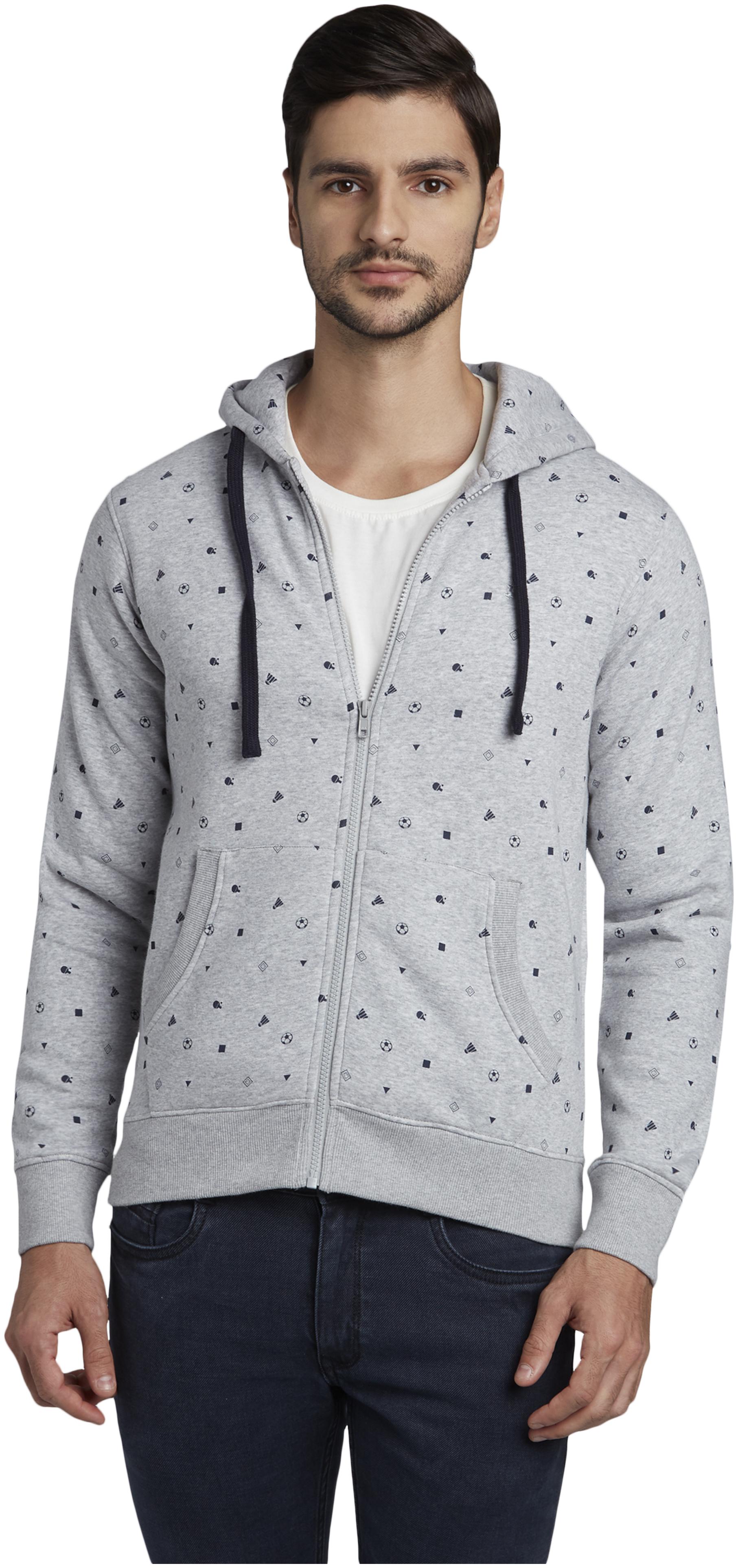 

Parx Men Cotton Printed Sweatshirt Grey