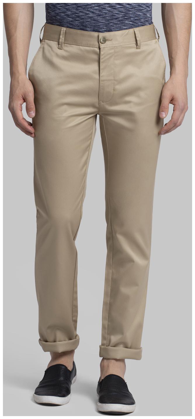 

Parx Men Brown Solid Slim fit Wrinkle free Regular trousers