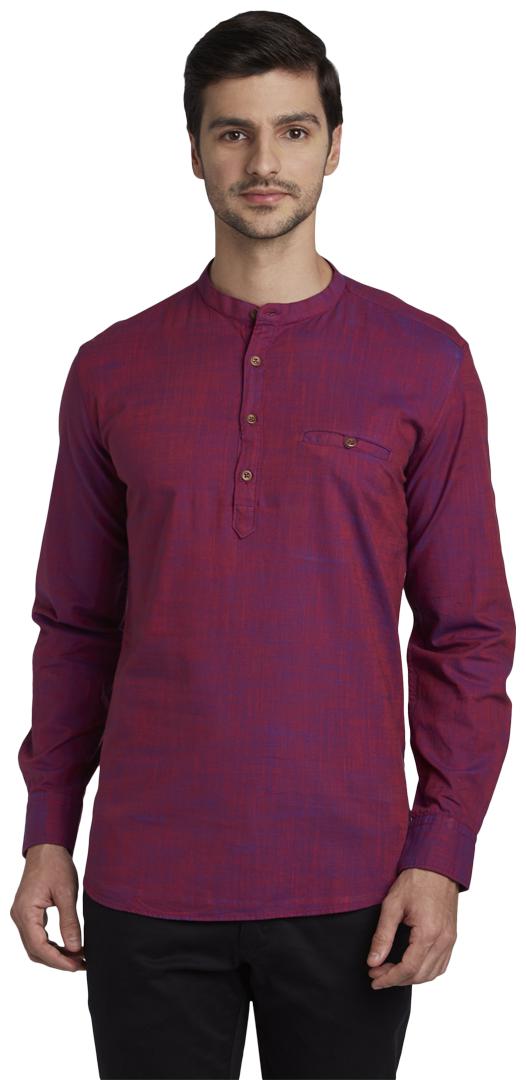 

Parx Men Pink Solid Slim Fit Casual Shirt