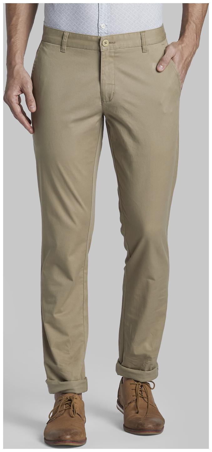 

Parx Men Grey Solid Tapered fit Wrinkle free Regular trousers