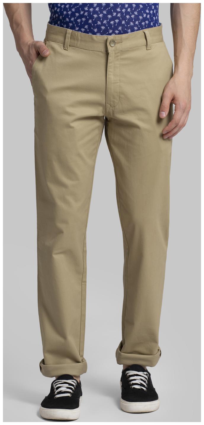 

Parx Men Brown Solid Slim fit Wrinkle free Regular trousers