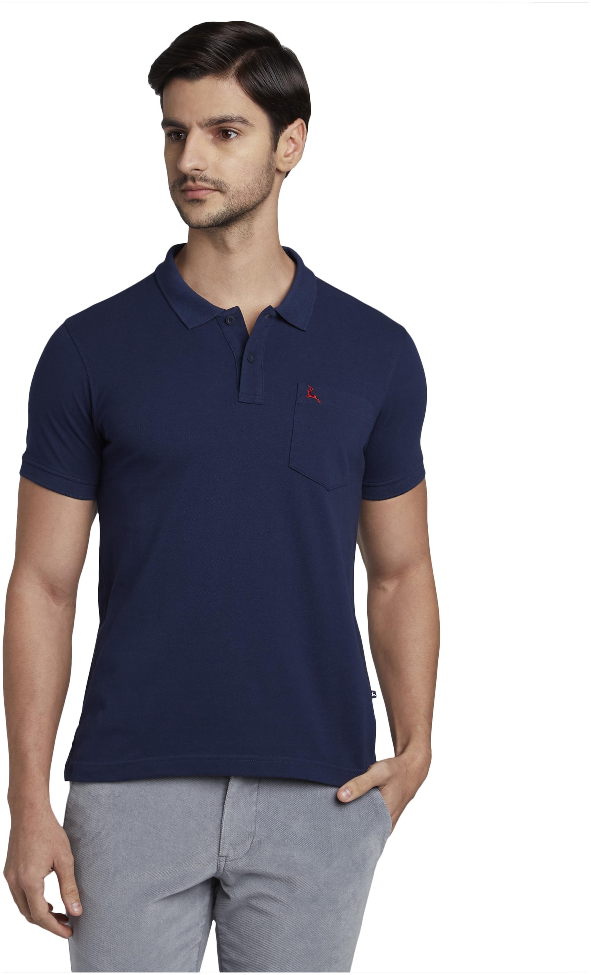 

Parx Men Blue Regular fit Cotton Polo collar T-Shirt - Pack Of 1