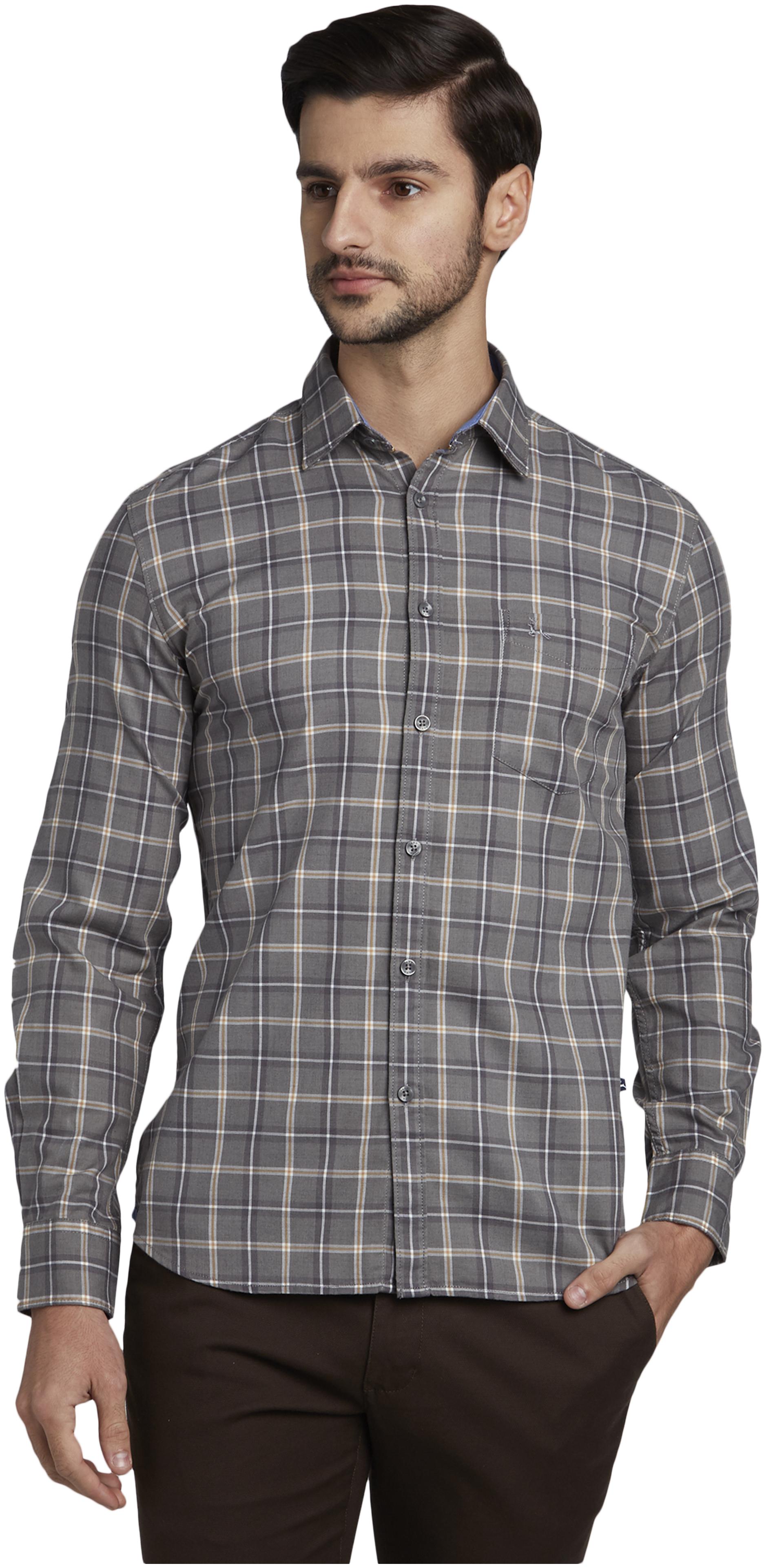 

Parx Men Multi Checked Slim Fit Casual Shirt