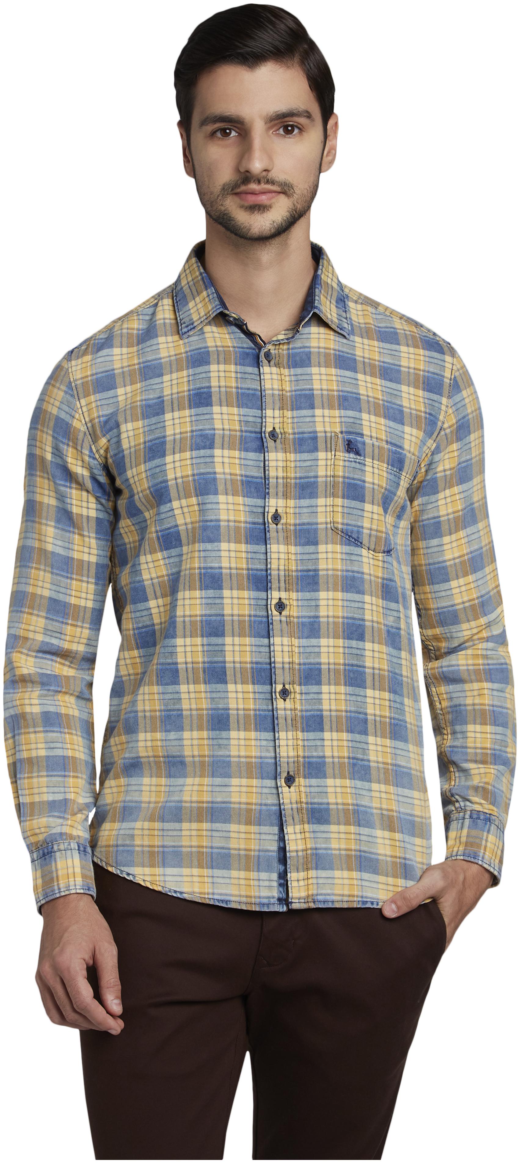 

Parx Men Multi Checked Slim Fit Casual Shirt