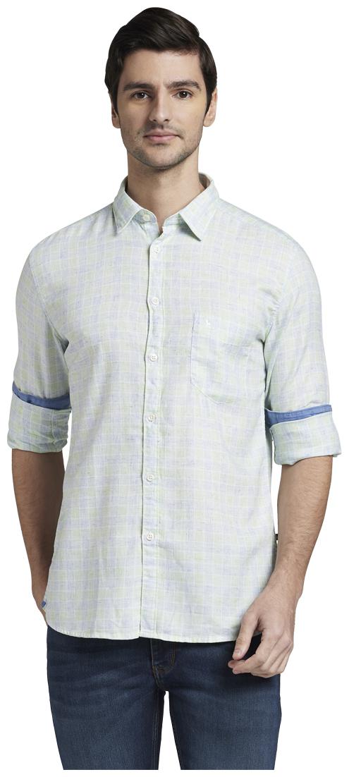 

Parx Men Green Checked Slim Fit Casual Shirt