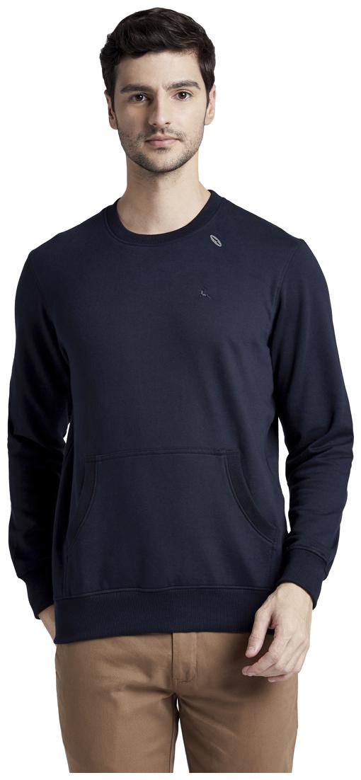 

Parx Men Blue Round neck Sweatshirt