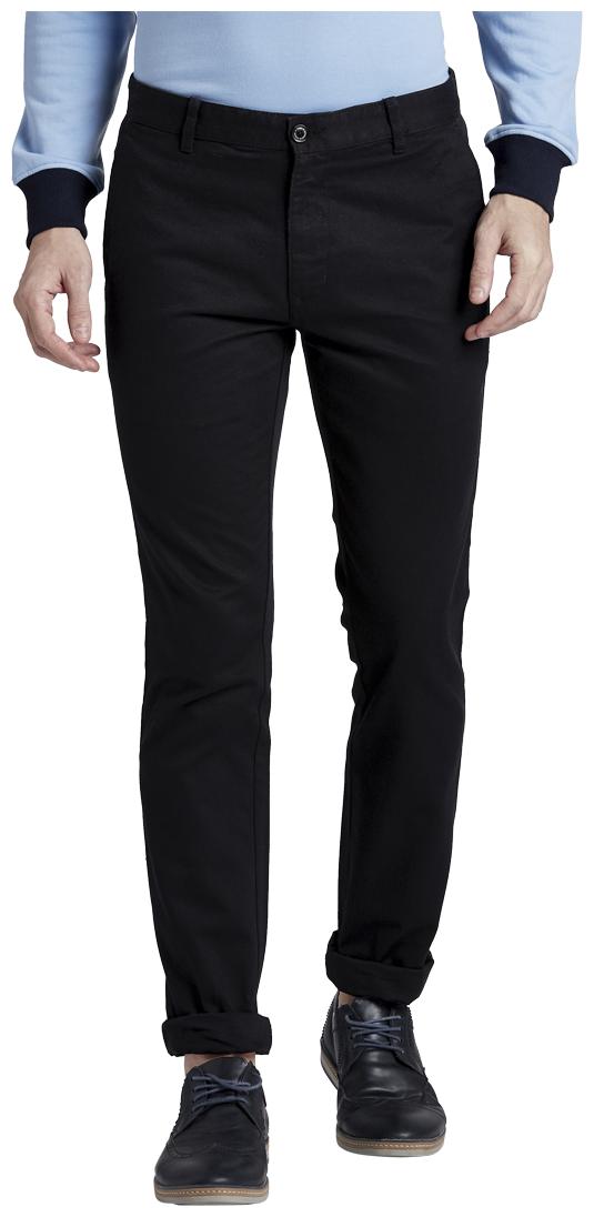 

Parx Men Black Solid Slim fit Regular trousers