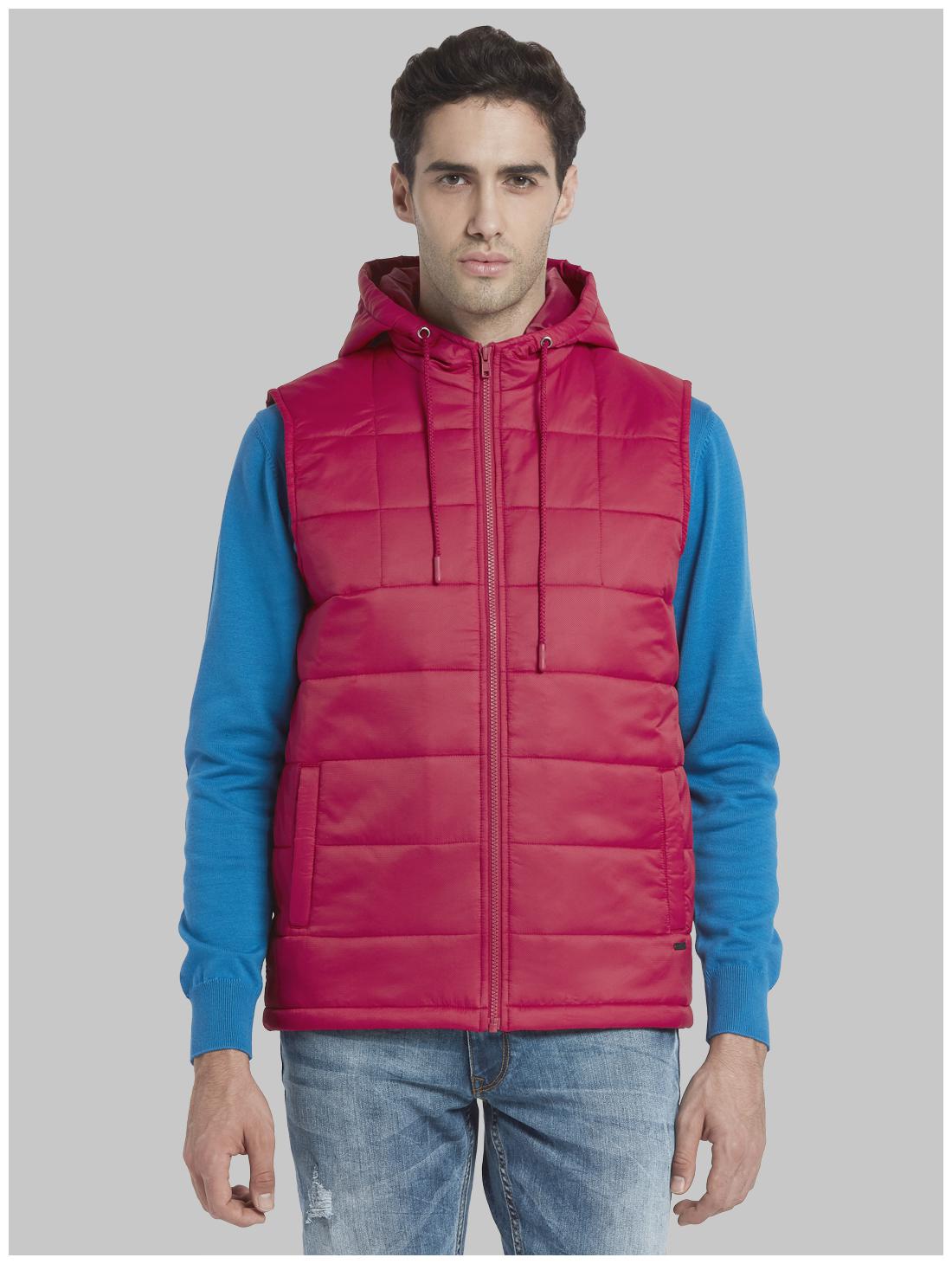 

Parx Men Red Solid Bomber jacket