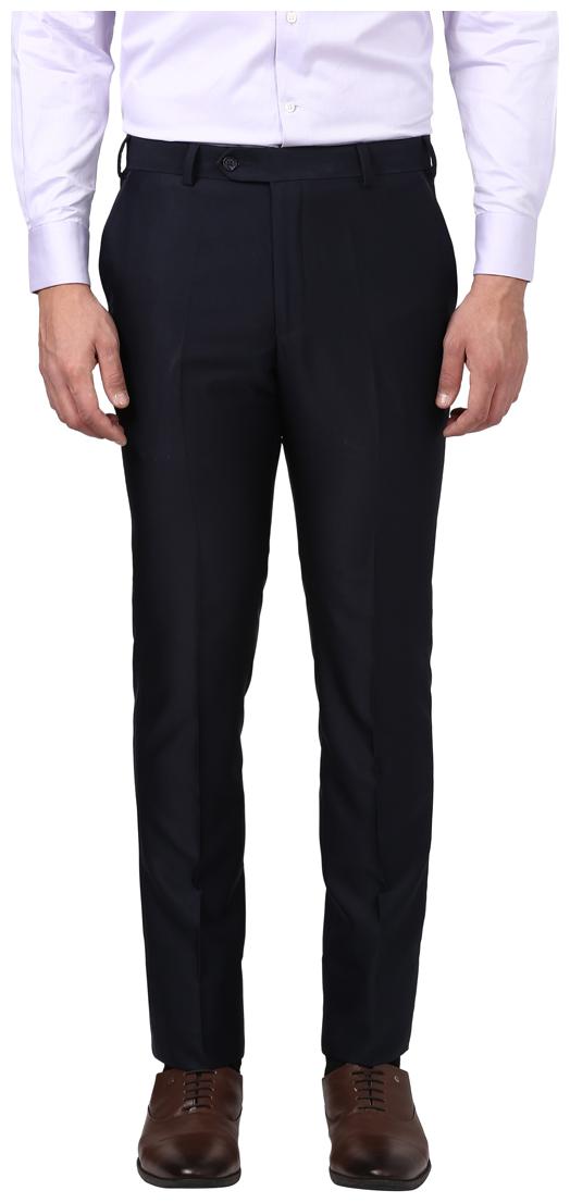 

Parx Men Solid Regular Fit Formal Trouser - Blue