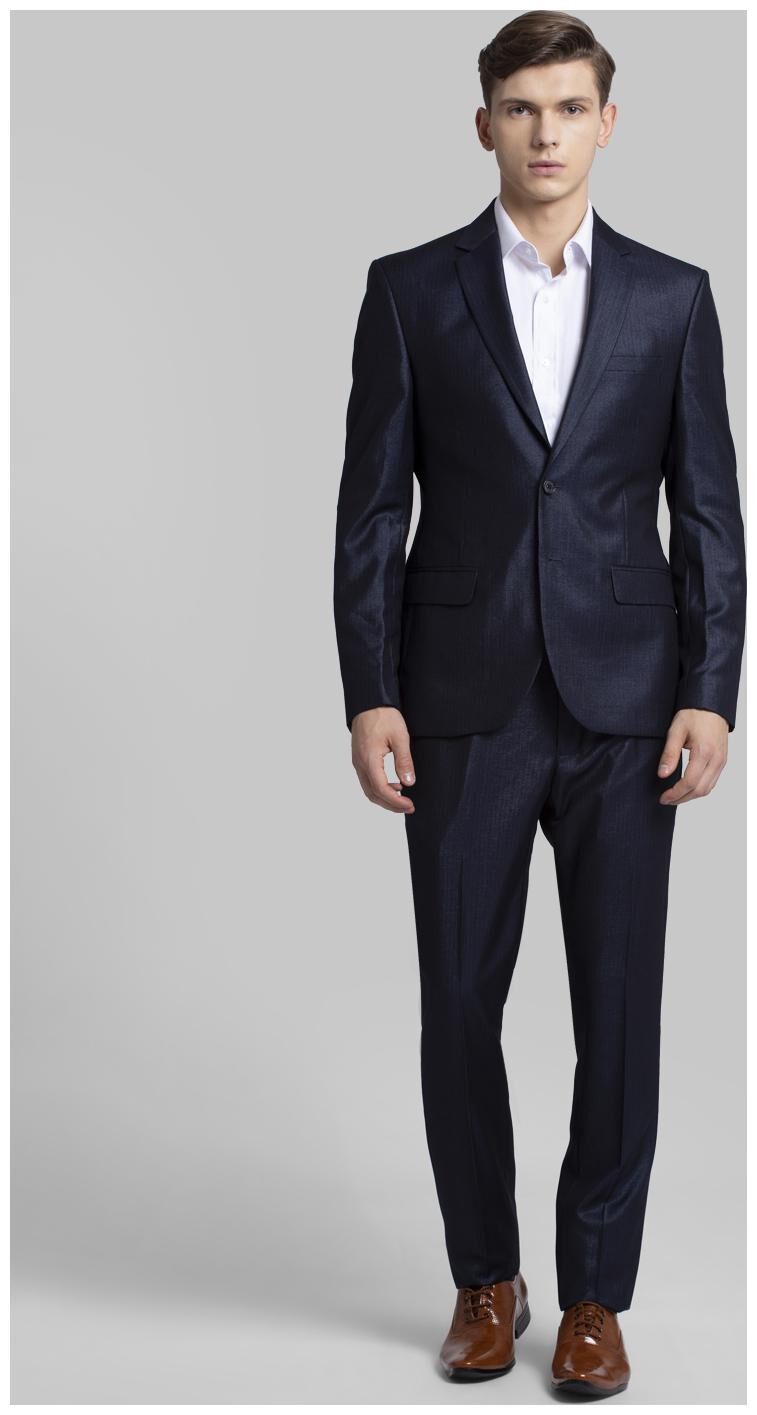 

Parx Men Rayon Regular Fit Single Breasted Suit Purple
