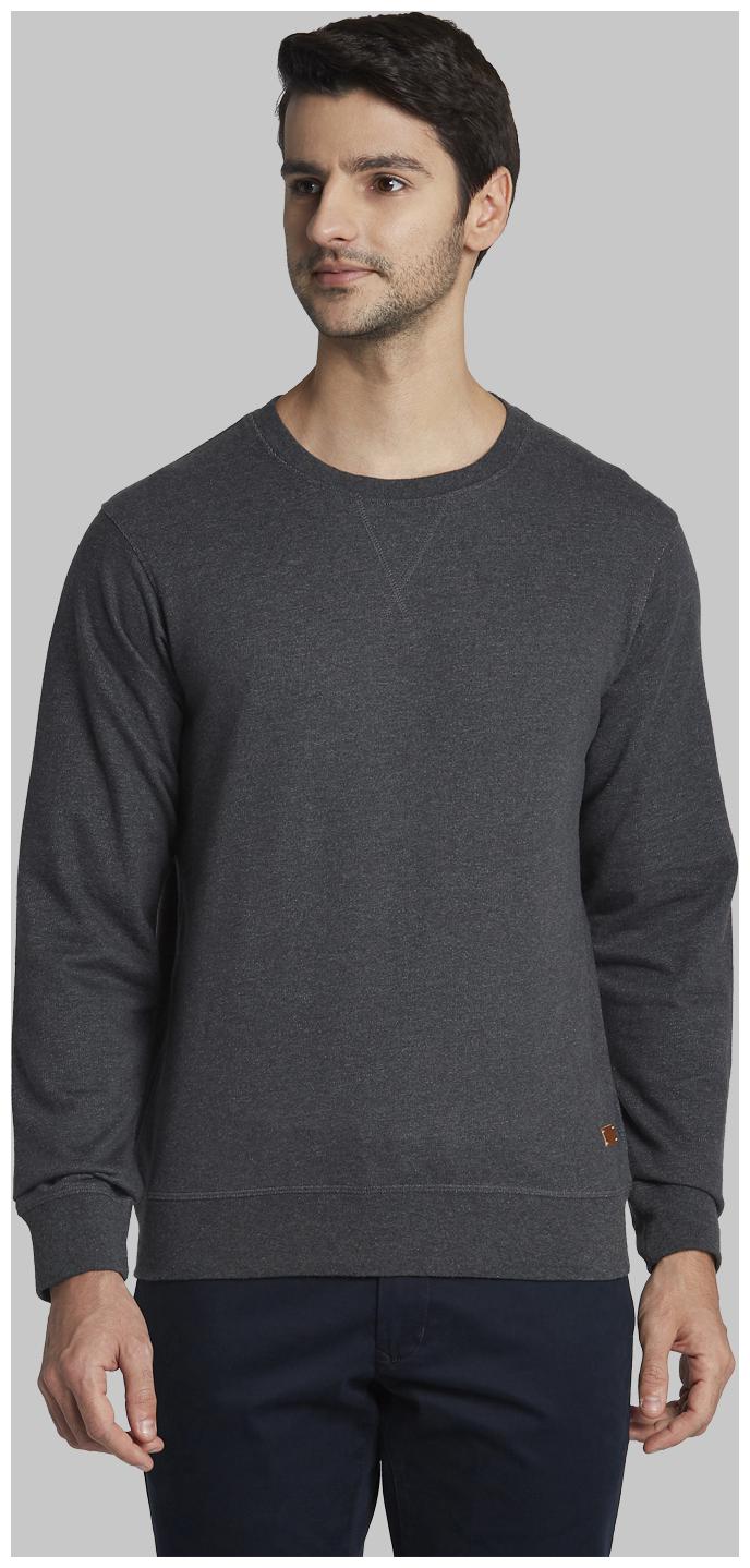 

Parx Men Round Neck Sweatshirt Grey