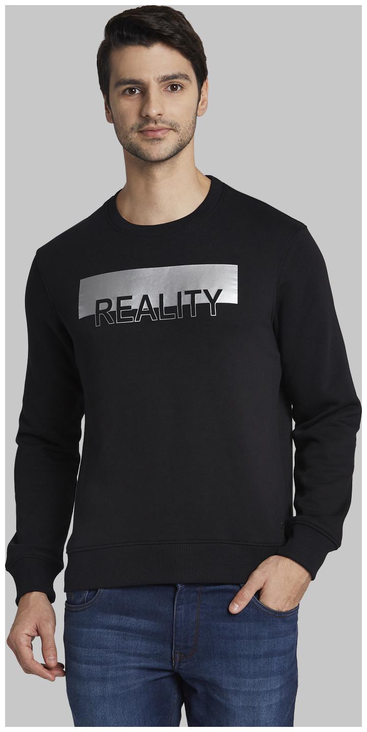 

Parx Men Round Neck Sweatshirt Black