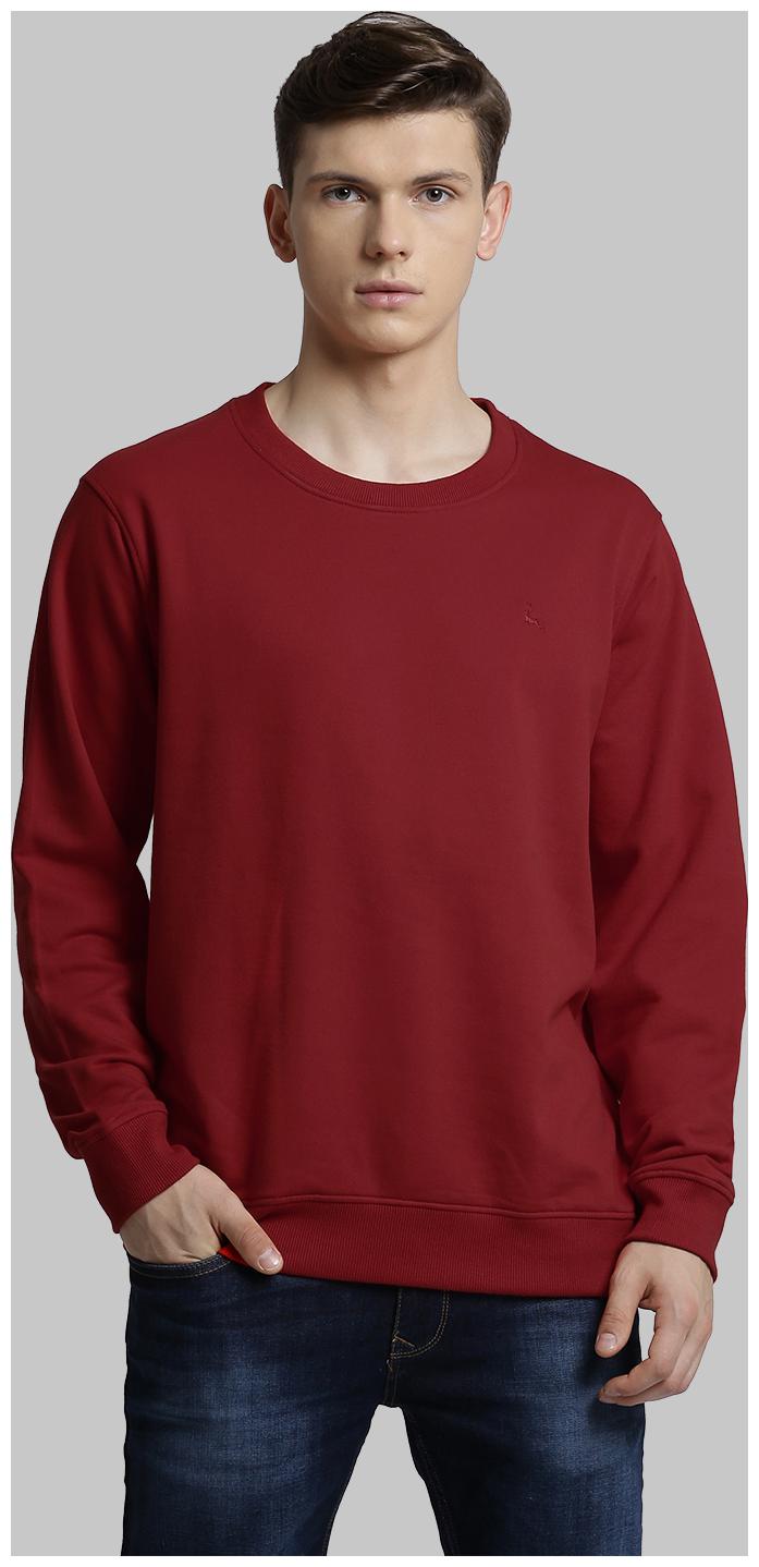 

Parx Men Round Neck Sweatshirt Brown