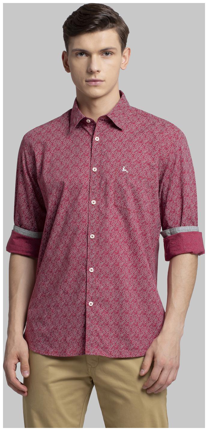 

Parx Men Purple Abstract Slim Fit Casual Shirt