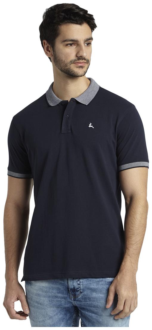 

Parx Men Blue Regular fit Cotton Polo collar T-Shirt - Pack Of 1