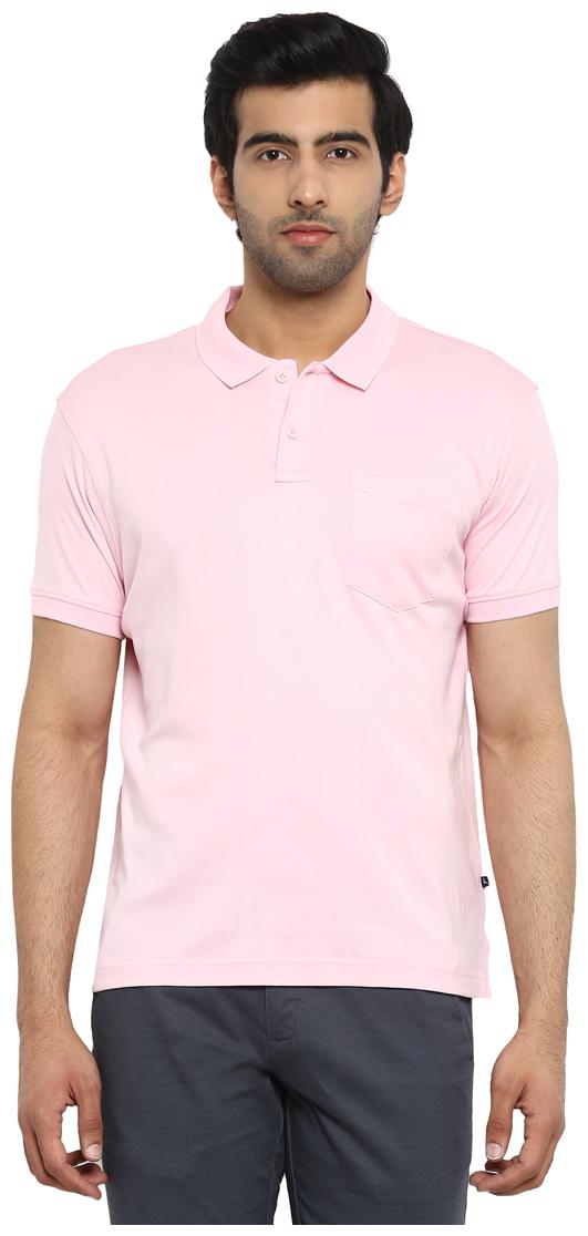 

Parx Men Pink Regular fit Cotton Polo collar T-Shirt - Pack Of 1