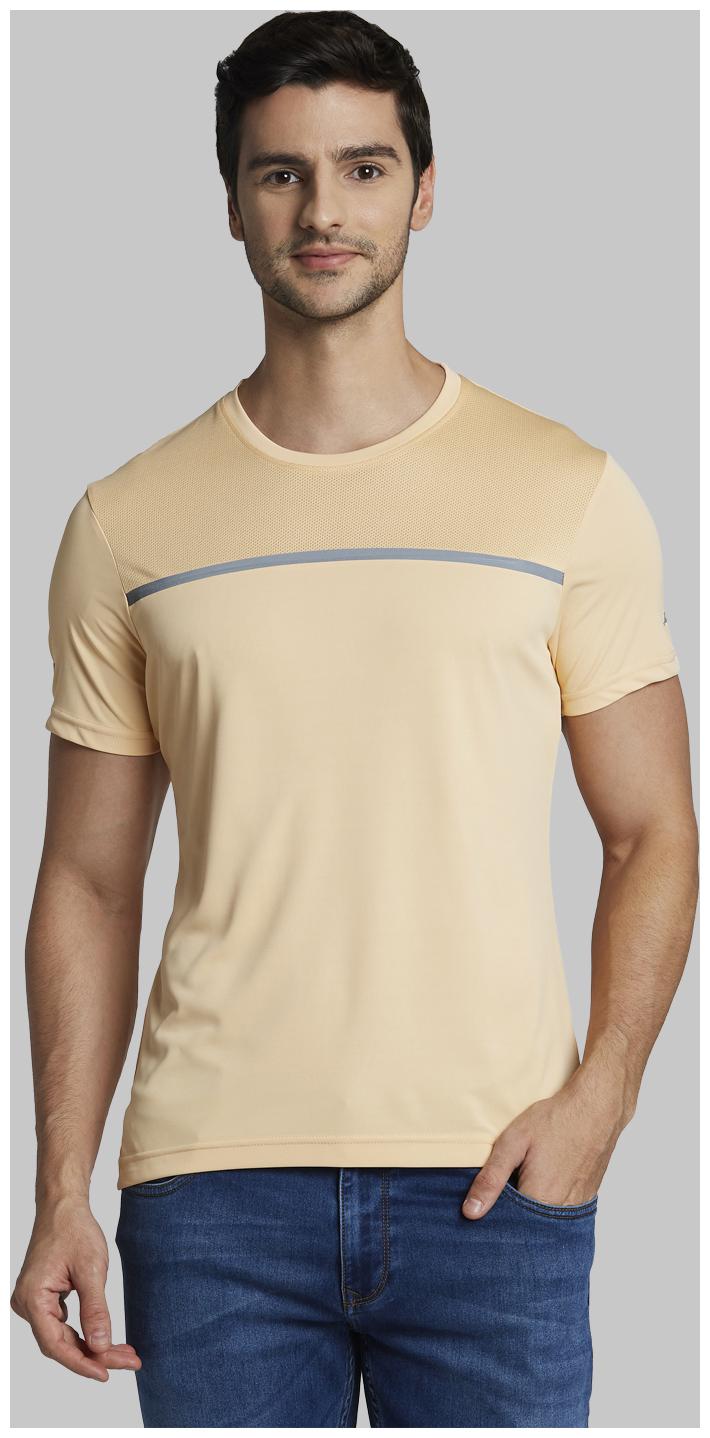 

Parx Men Beige Regular fit Polyester Round neck T-Shirt - Pack Of 1