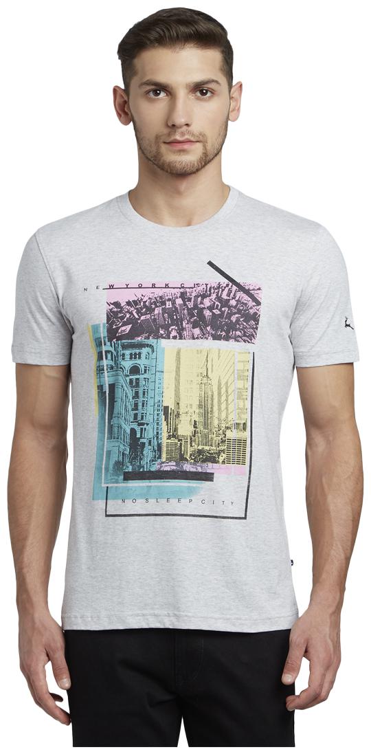 

Parx Men Grey Regular fit Cotton Round neck T-Shirt - Pack Of 1