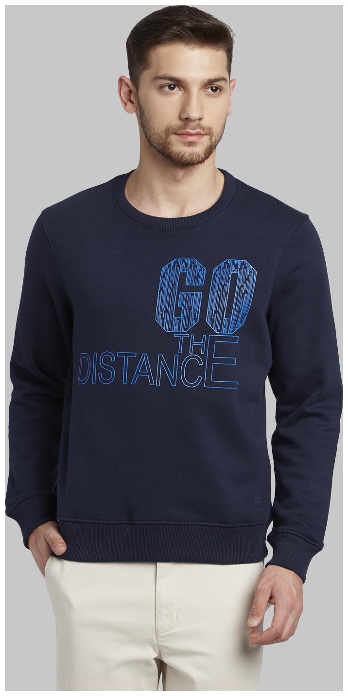 

Parx Men Blue Round neck Sweatshirt