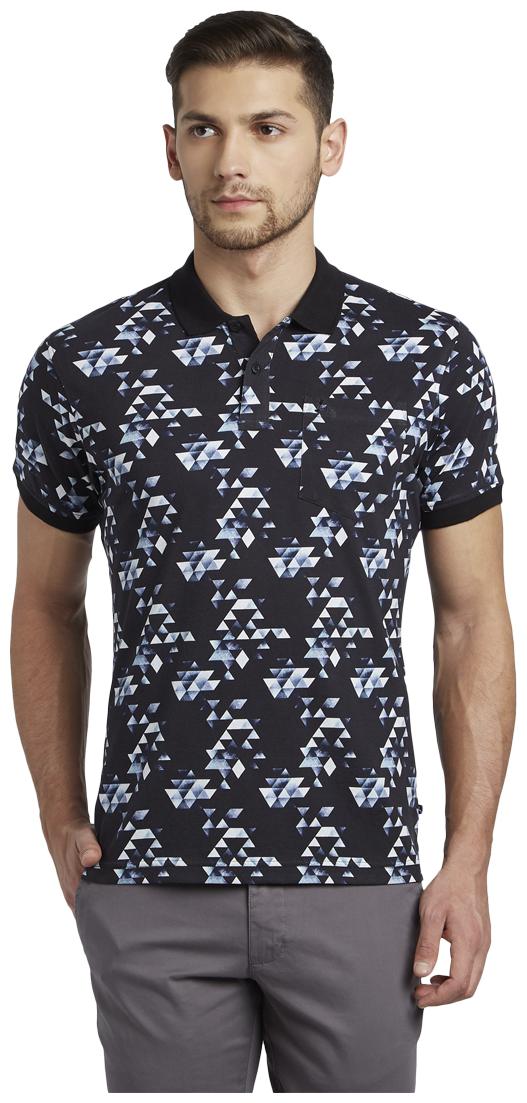 

Parx Men Black Regular fit Cotton Polo collar T-Shirt - Pack Of 1