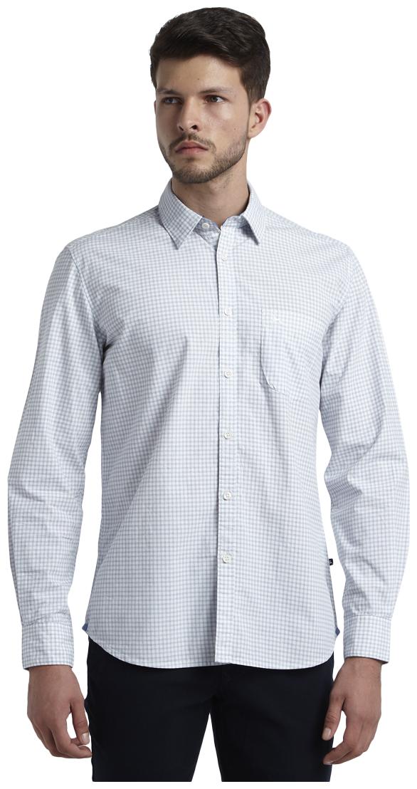 

Parx Men White Printed Slim Fit Casual Shirt