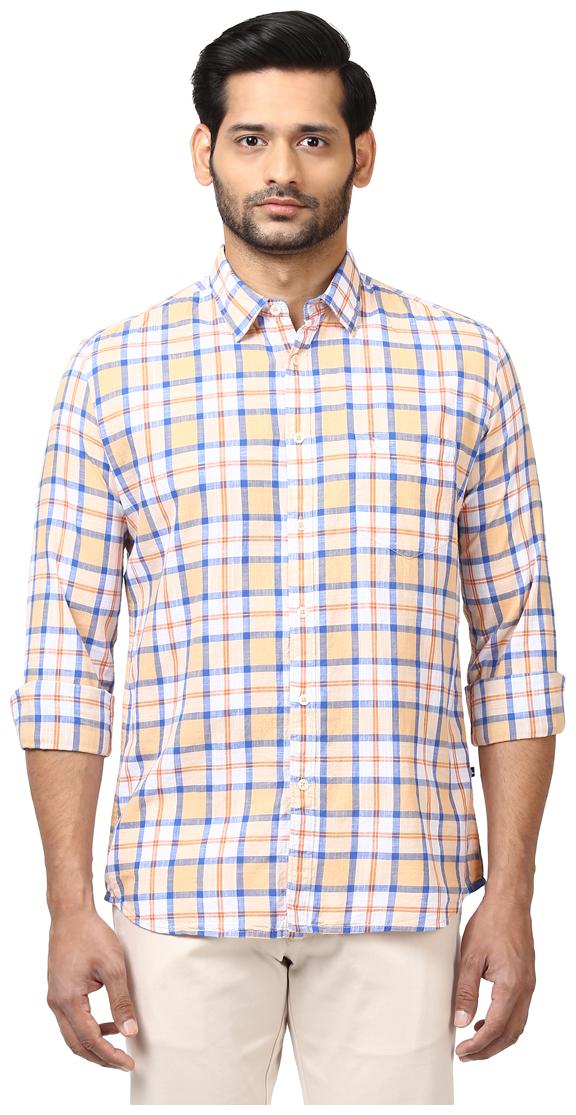 

Parx Men Red Checked Slim Fit Casual Shirt