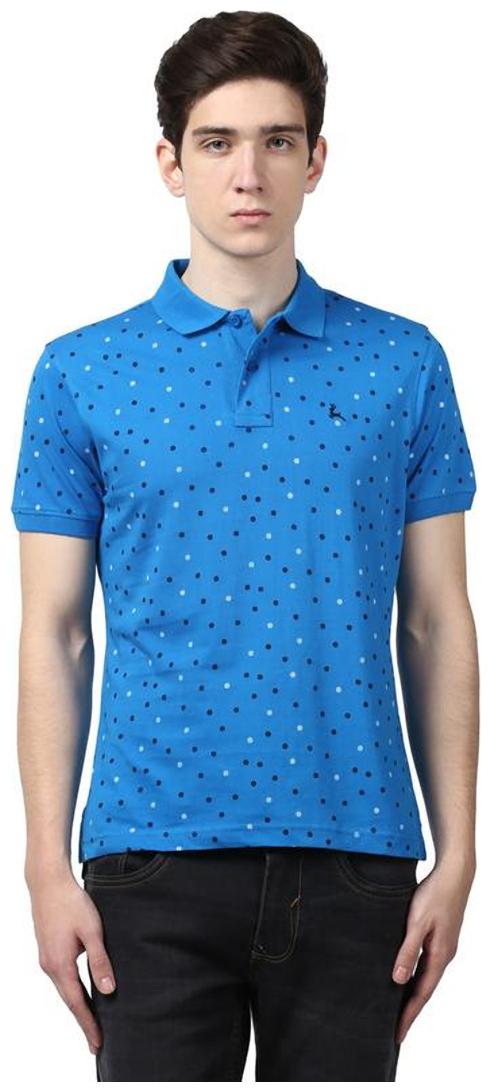 

Parx Men Blue Regular fit Cotton Polo collar T-Shirt - Pack Of 1