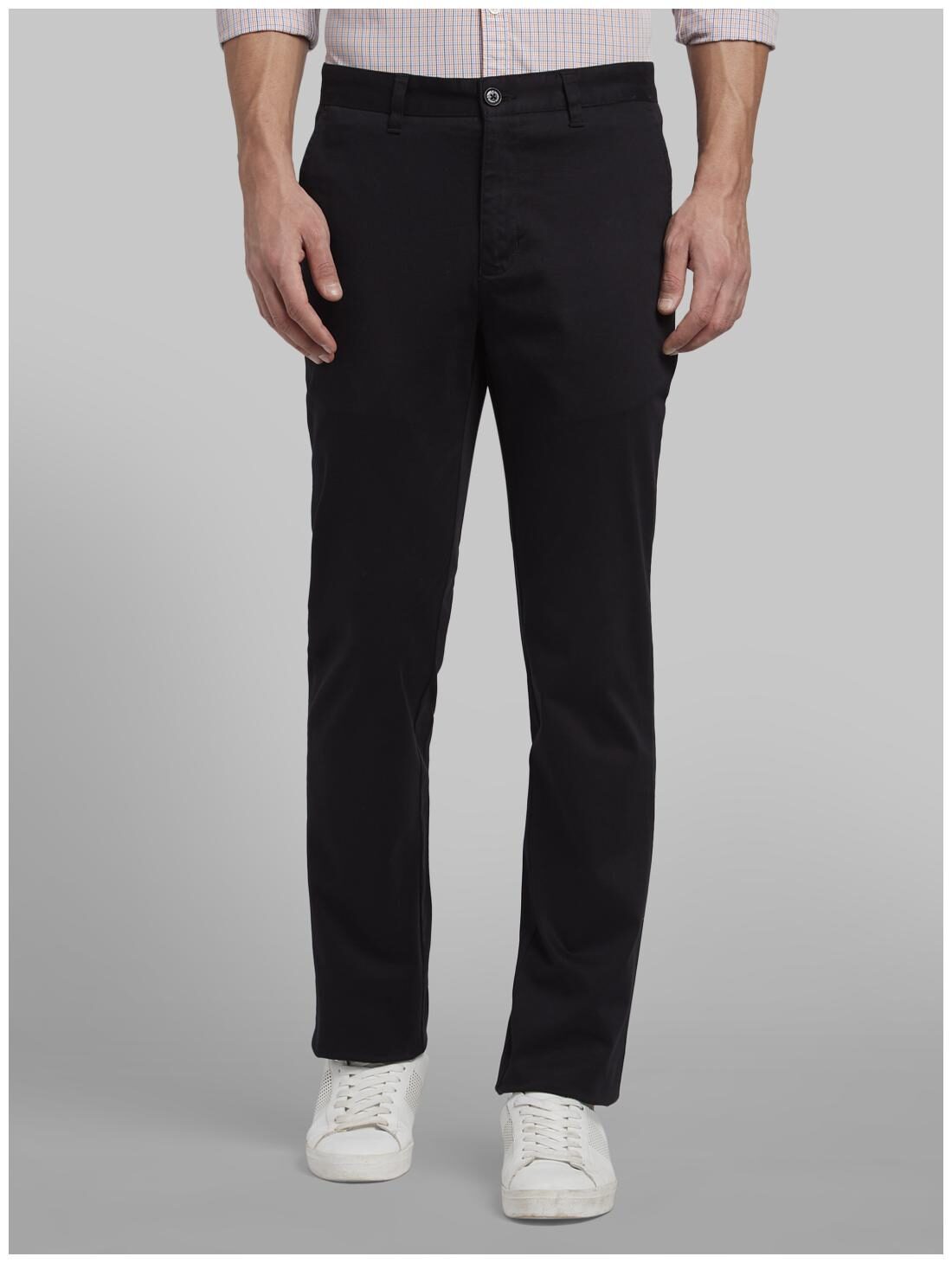 

Parx Men Blue Solid Slim fit Wrinkle free Regular trousers