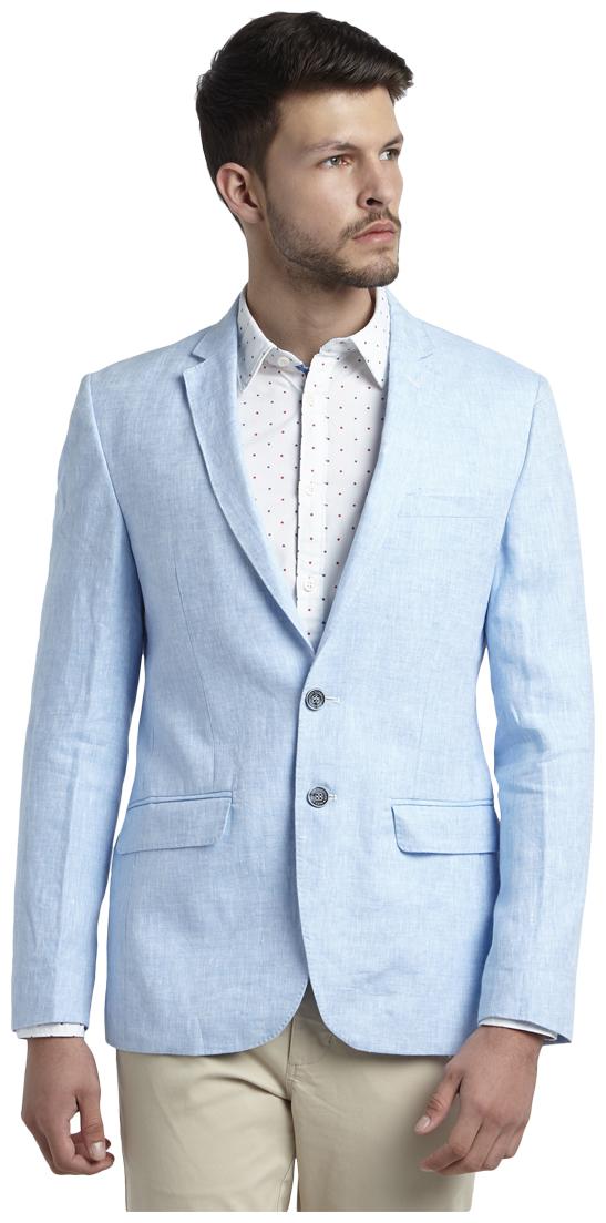 

Parx Men Blue Solid Regular fit Single Breasted Blazer