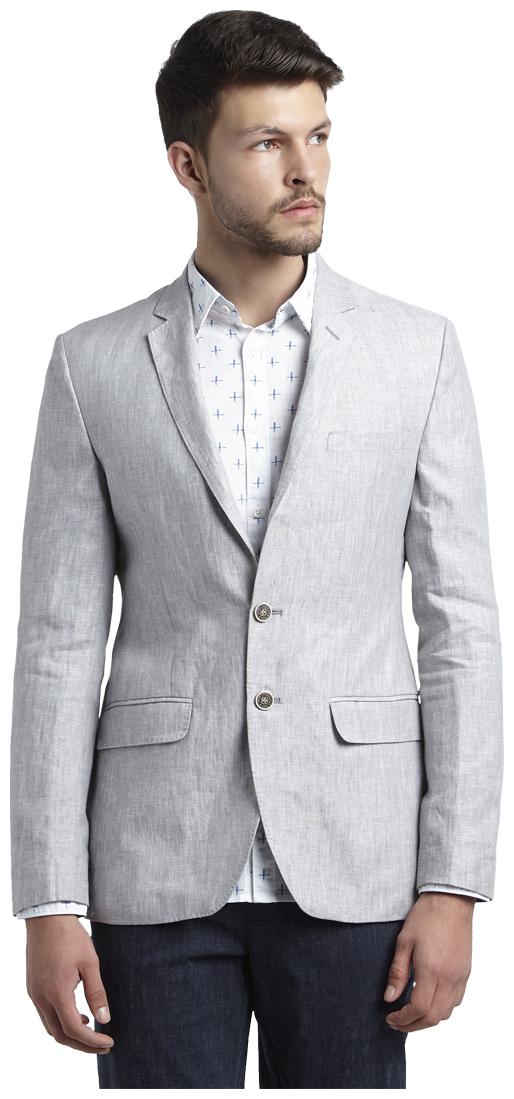 

Parx Men Grey Solid Regular fit Single Breasted Blazer