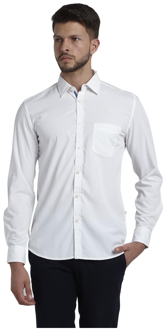 

Parx Men White Solid Slim Fit Casual Shirt