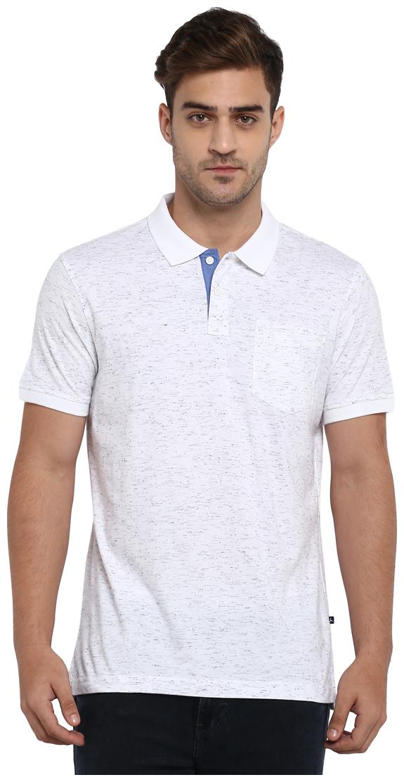 

Parx Men White Regular fit Cotton Blend Polo collar T-Shirt - Pack Of 1