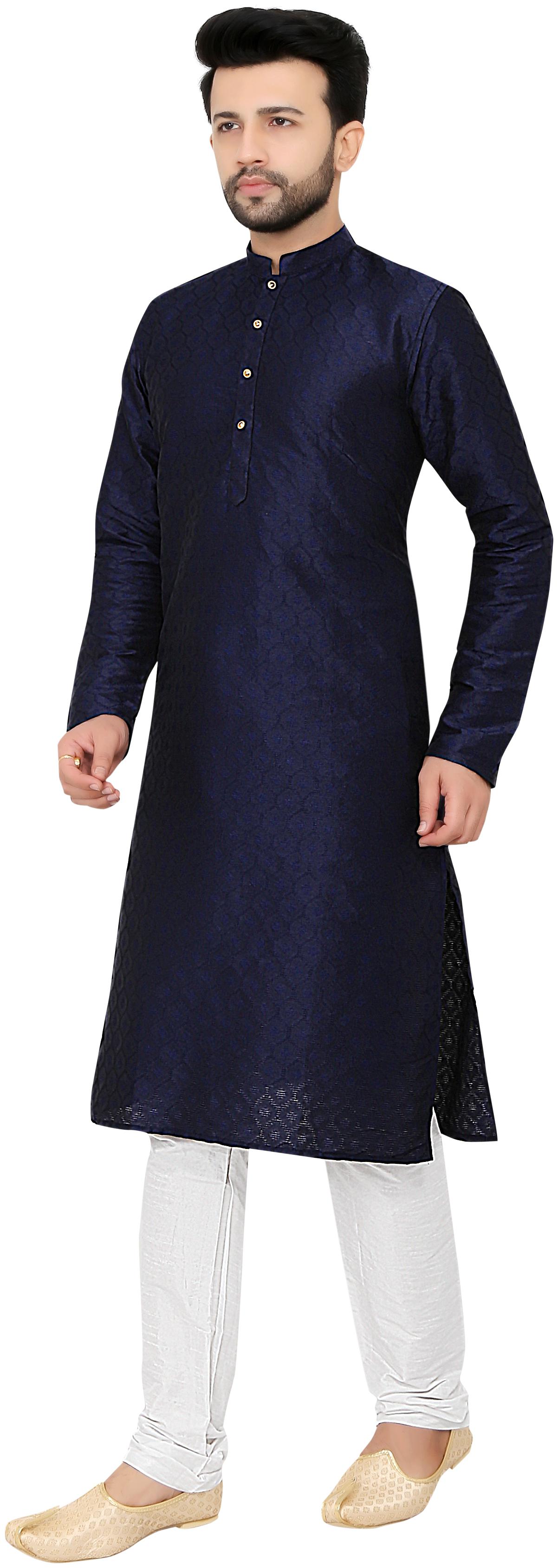 

Paul Street Men s Navy Blue Kurta Pyjama Set