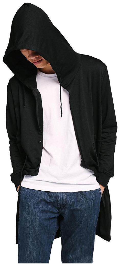 

Pause Men Black Solid Shrug