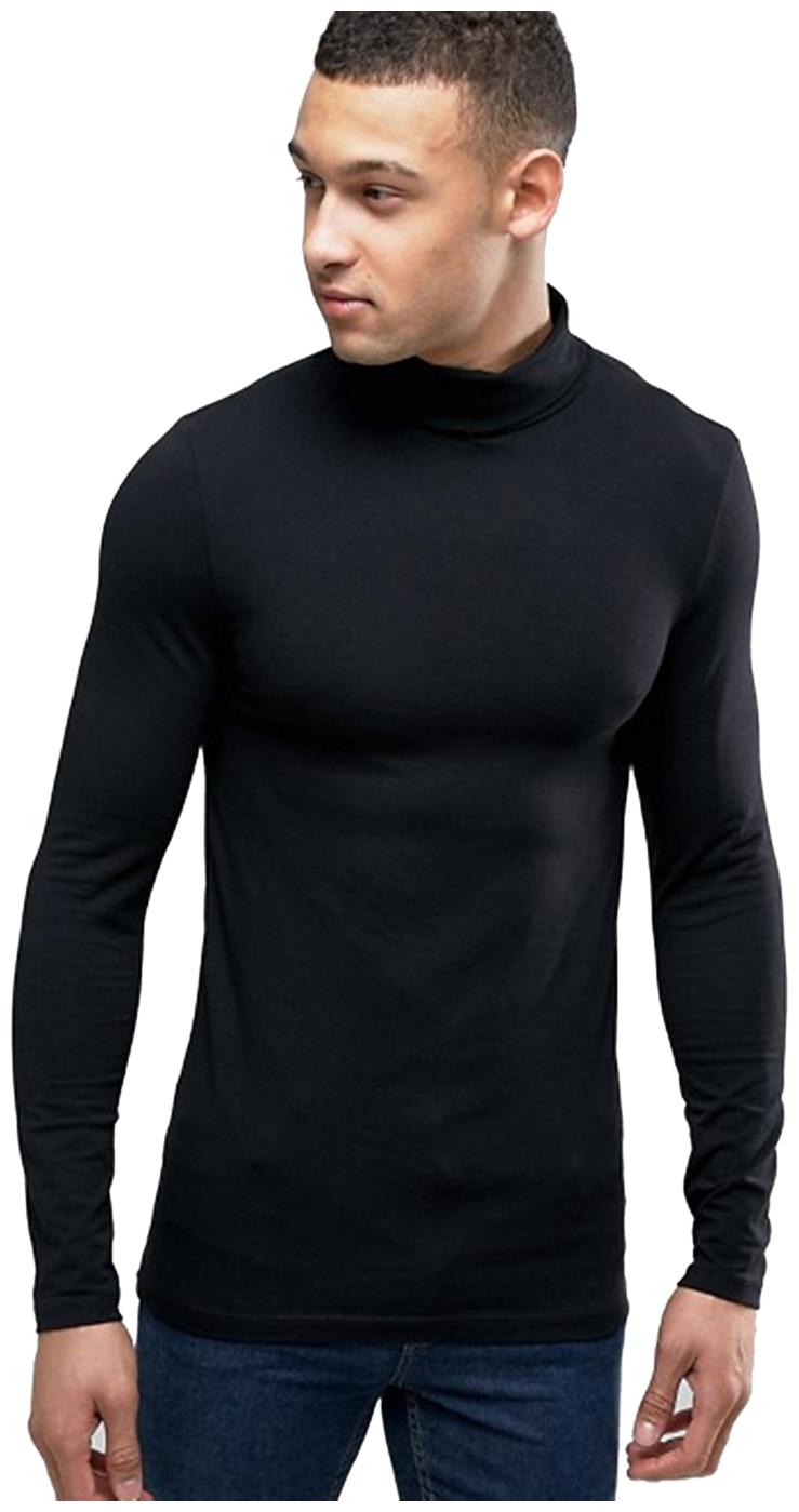 

Pause Men Black Slim fit Cotton Blend High neck T-Shirt - Pack Of 1