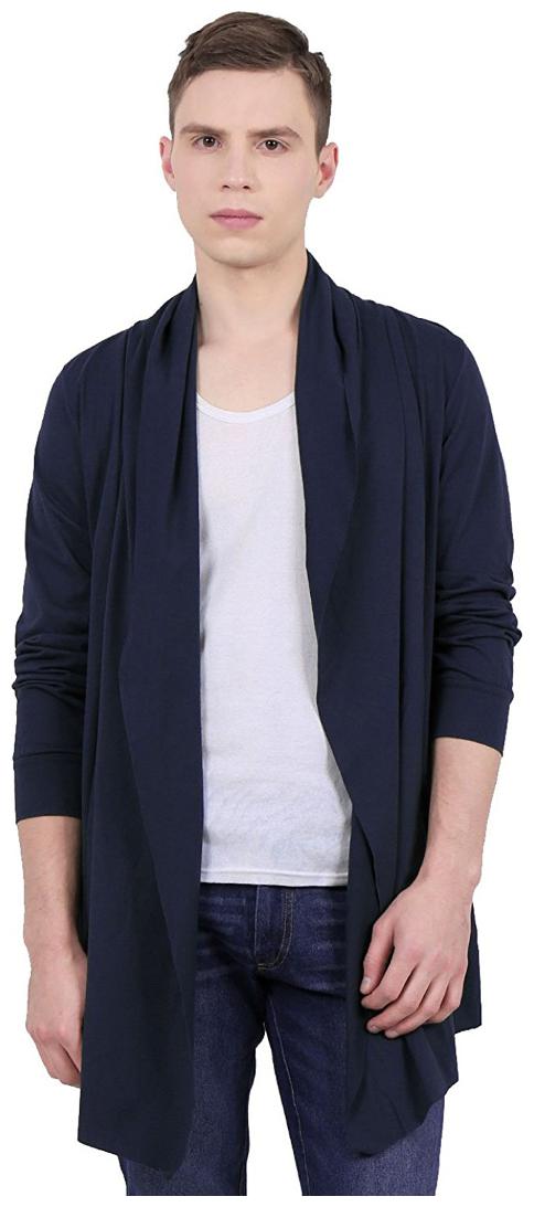 

Pause Men Blue Solid Shrug