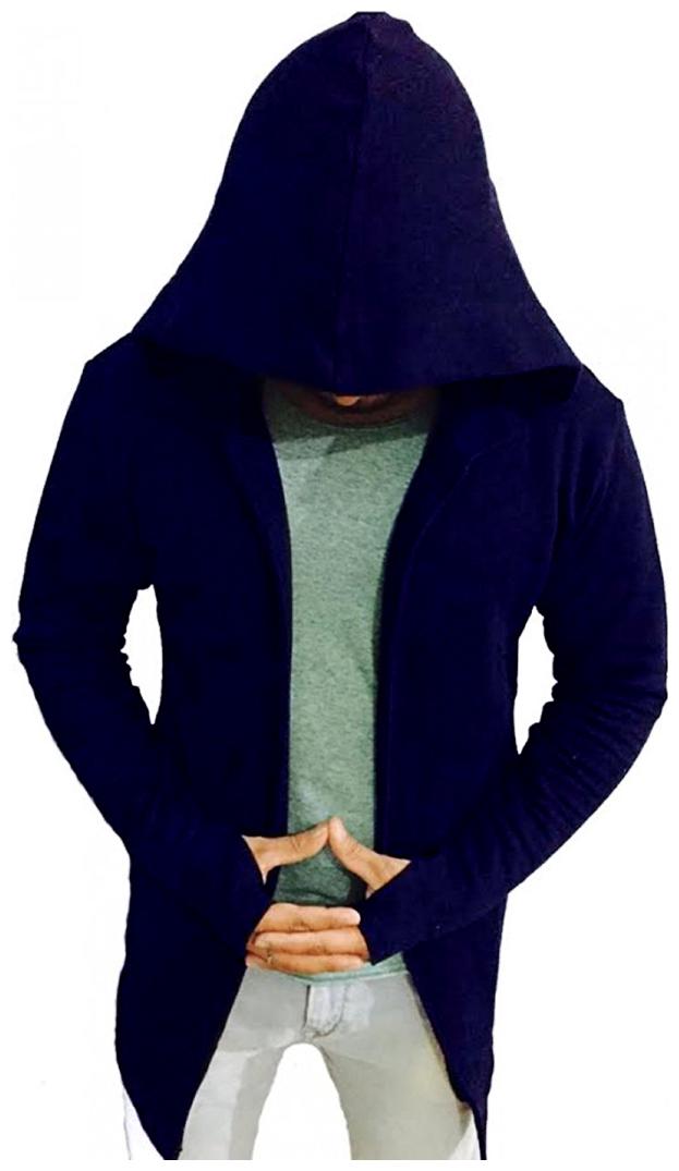 

Pause Men Blue Slim fit Cotton Hood T-Shirt - Pack Of 1