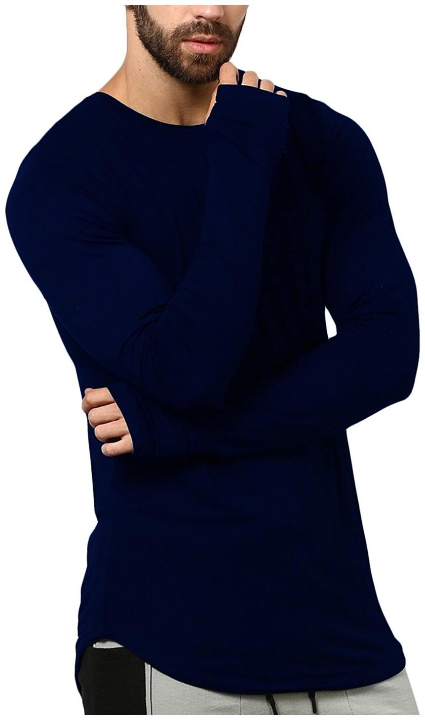 

Pause Men Navy blue Slim fit Cotton Round neck T-Shirt - Pack Of 1