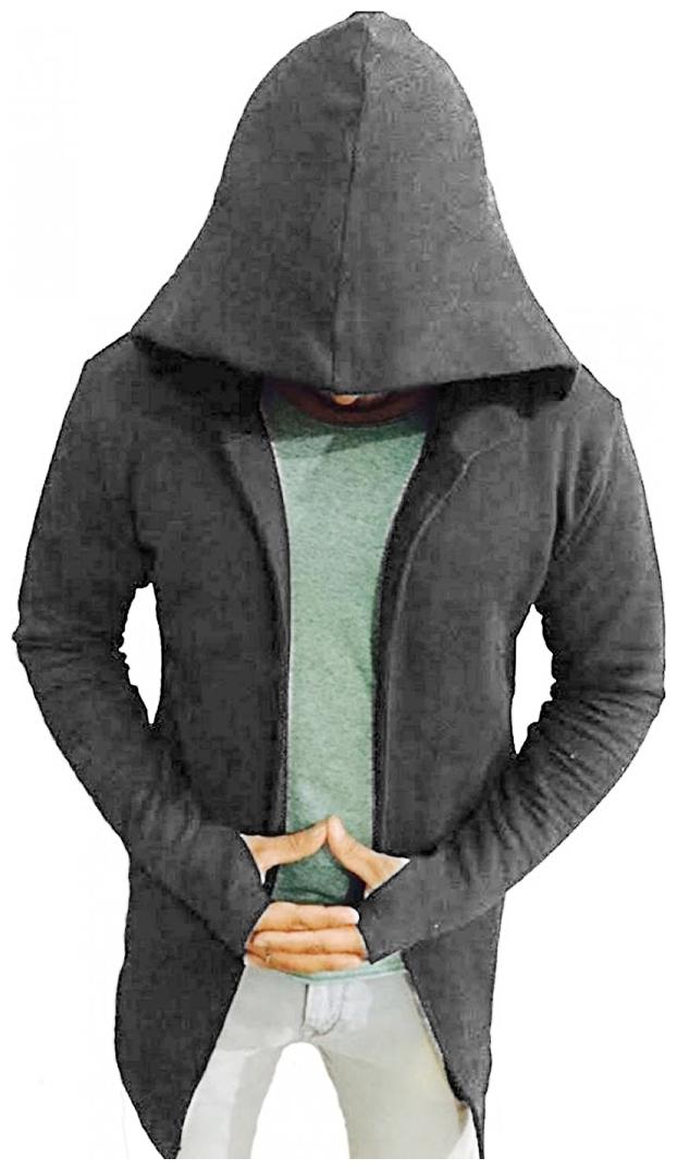 

Pause Men Grey Slim fit Cotton Hood T-Shirt - Pack Of 1