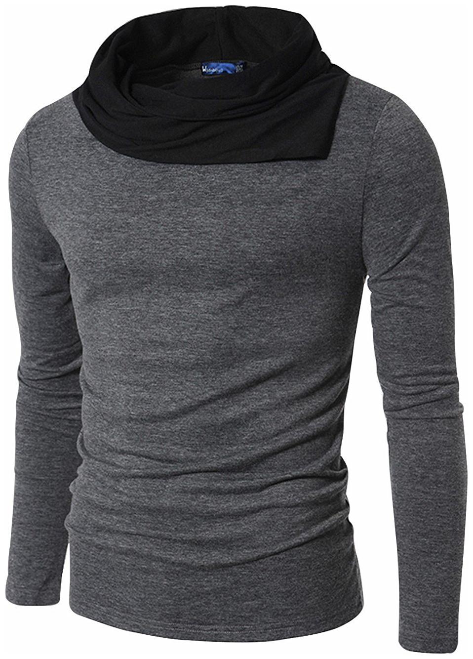 

Pause Men Grey Regular fit Cotton High neck T-Shirt - Pack Of 1