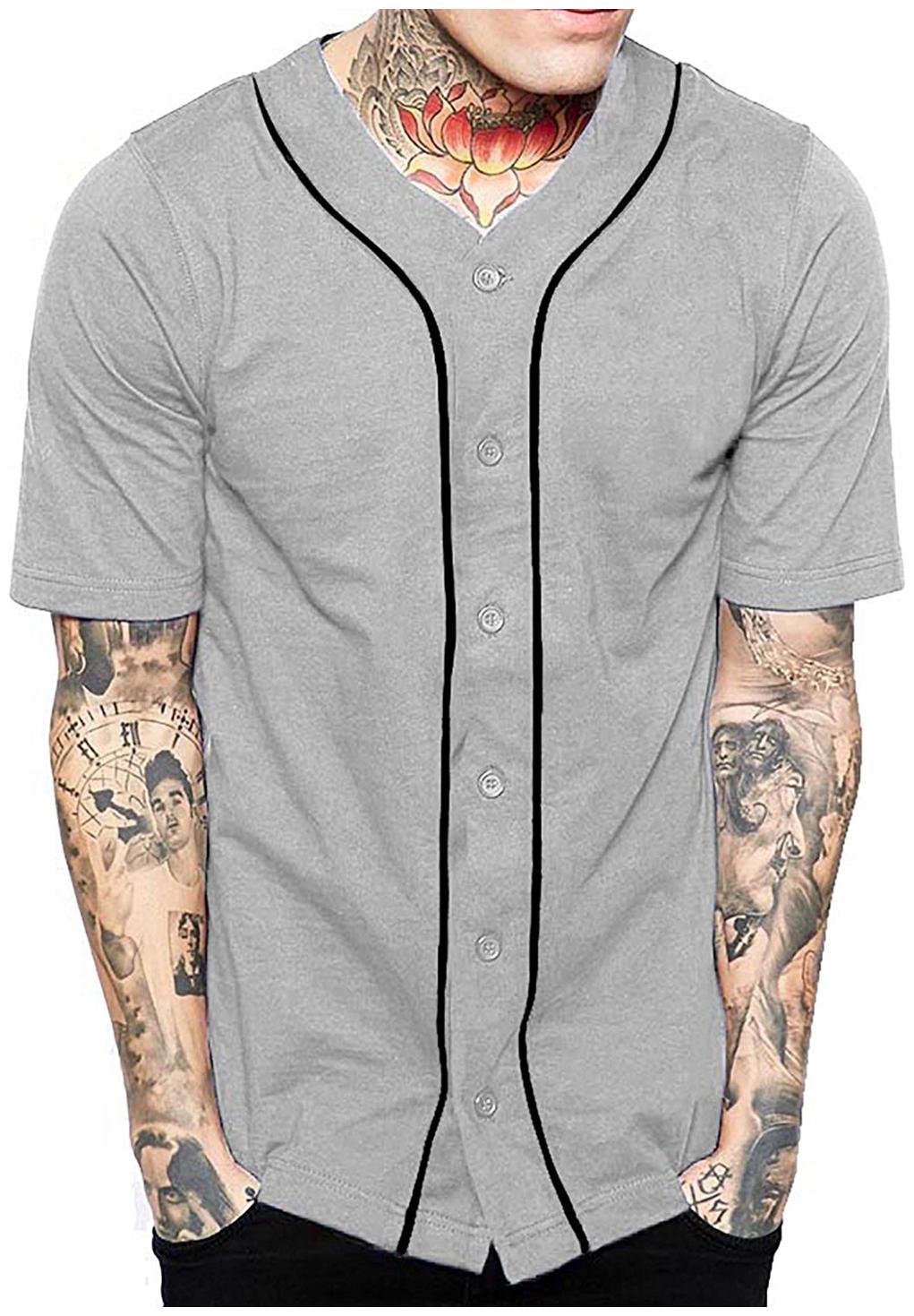 

Pause Men Grey Slim fit Cotton V neck T-Shirt - Pack Of 1